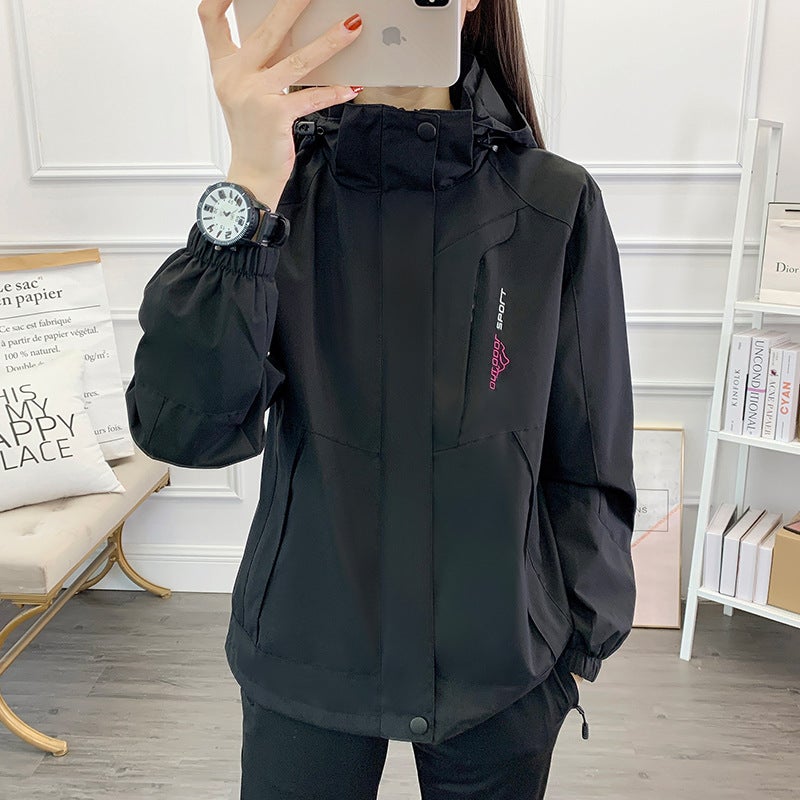 New Outdoor Jackets For Men And Women, Couple Jackets, Removable Hood, Waterproof And Anti - Image 2