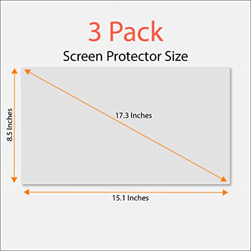 EZ-Pro Screen Protector Anti-Glare and Anti Finger Print Screen Protector (3 Pack) for 17.3 Laptop - Image 5