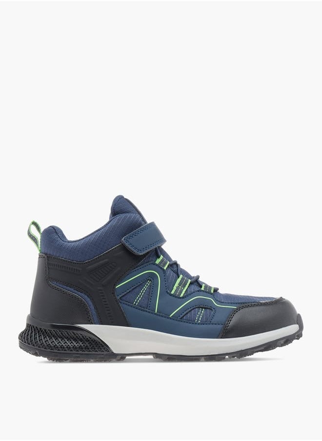 Kappa Boys Panelled Lace Detail Sports Shoes with Hook and Loop Closure  - Image 3