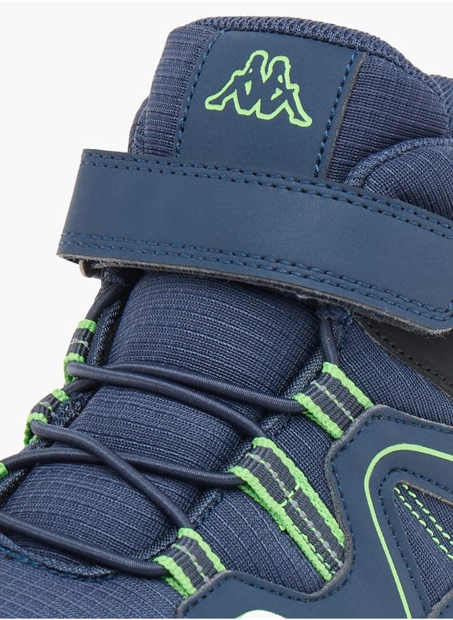 Kappa Boys Panelled Lace Detail Sports Shoes with Hook and Loop Closure  - Image 4