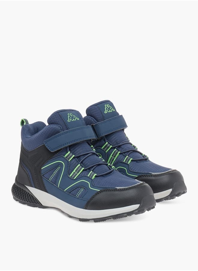 Kappa Boys Panelled Lace Detail Sports Shoes with Hook and Loop Closure  - Image 2