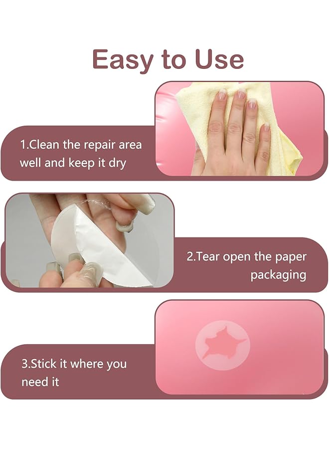 X spring Inflatble Patch Repair Kit 10Pcs Heavy Duty Self Edhesive Tpu Patches Air Mattress Repair Kit And Waterproof Vinyl Pool Ideal For Trampolines Boats And Inflatable Toys - Image 3