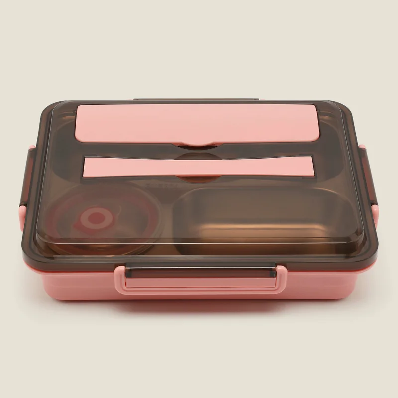 سيمبلي كيتشن LEMONGRASS BEO STAINLESS STEEL FIVE COMPARTMENT LUNCH BOX WITH CUTLERY-2500ML