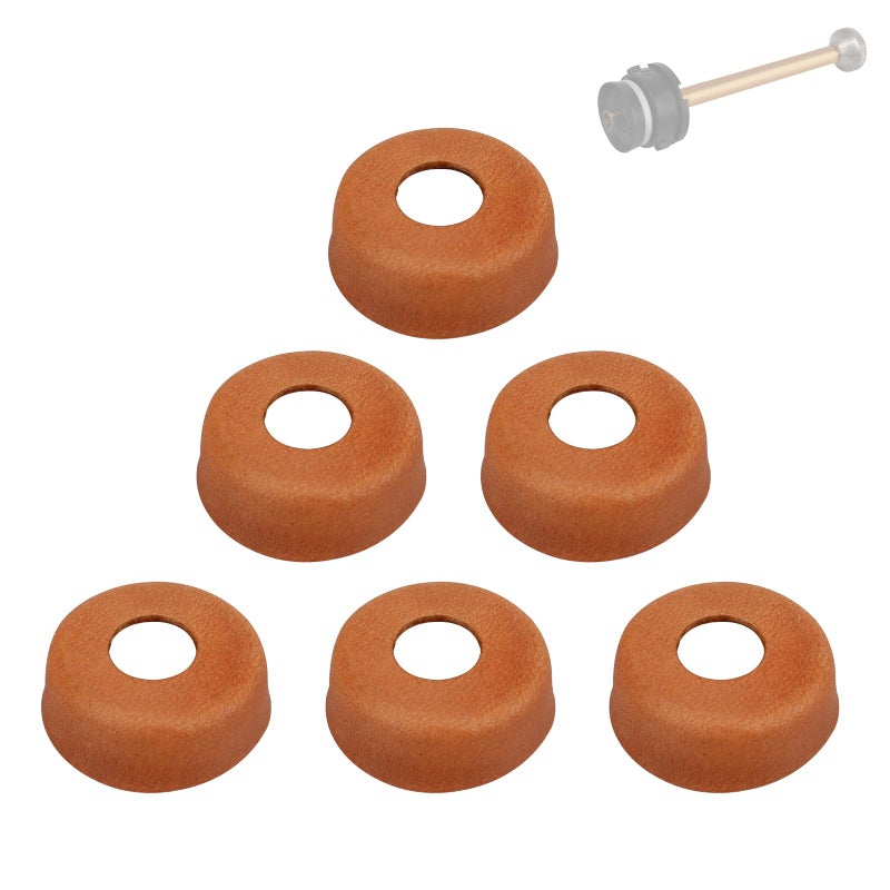 LVACODV Lantern Accessories - 6 Pcs Leather Pump Cups for Coleman Gas Lantern 220 200 242 425 413 236 237 Models (216-5091) - Compatible with Coleman Gas Lanterns and Stove - Image 1