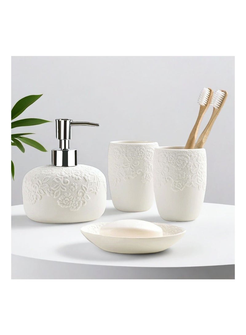 Ceramic Bathroom Accessories Set