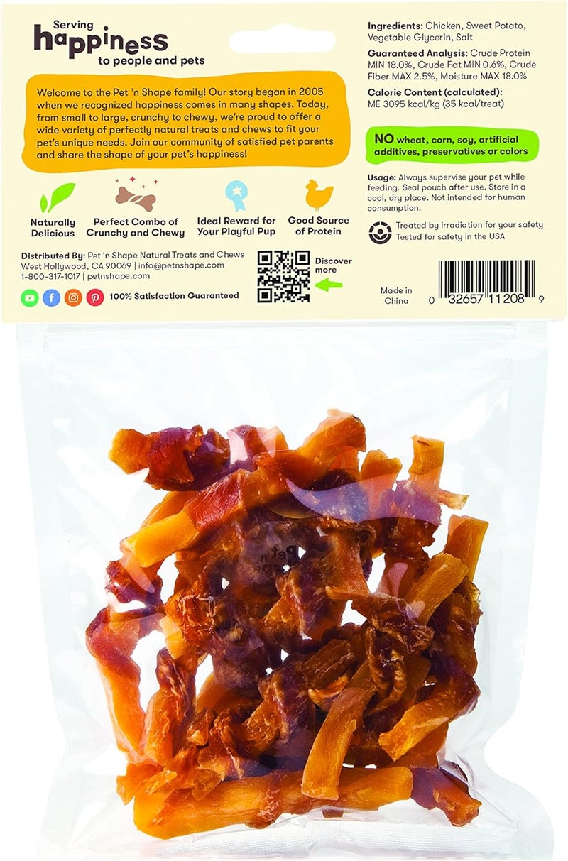 Pet 'n Shape Sweet Potato Chews Jerky Dog Treats - 8 Ounce - Image 2
