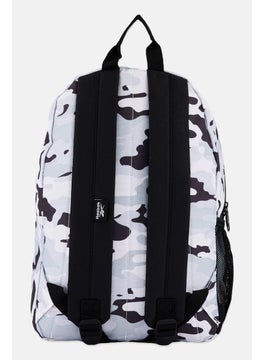 Reebok Men Brand Logo Backpack 41 H x 28 L x 12 W cm, Black/Grey  - Image 2