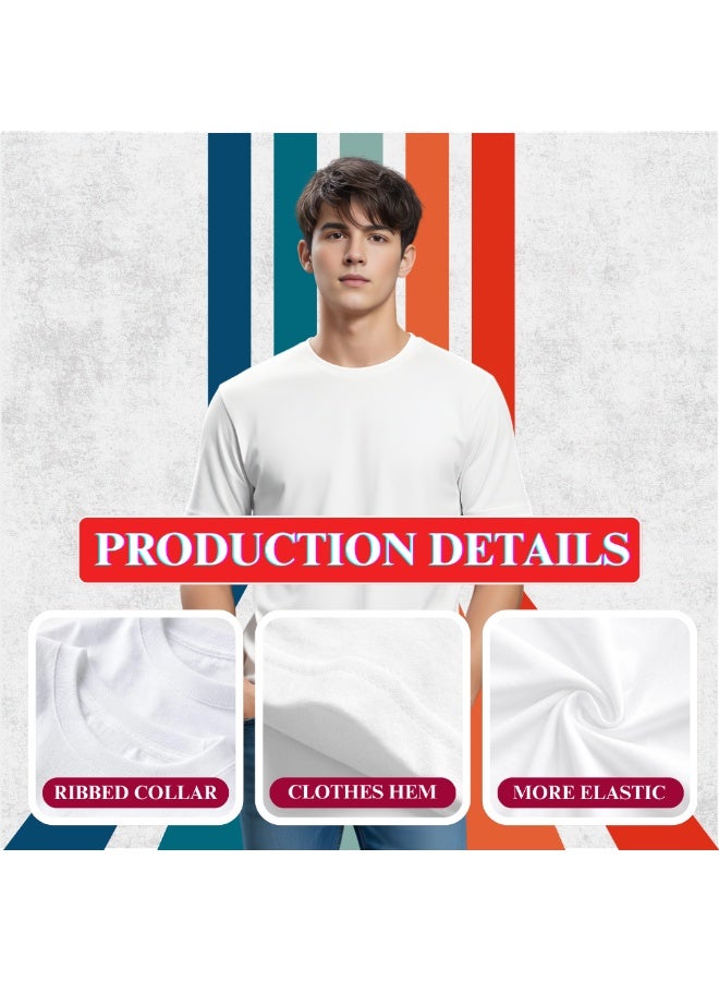 برينت شوب فور مي مجموعة مكونة من 5 تي شيرتات للرجال - تي شيرت برقبة دائرية وأكمام قصيرة - عبوة من 5 تي شيرتات برقبة دائرية - Image 5