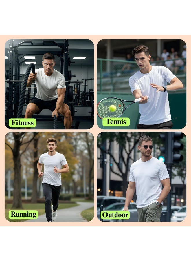 برينت شوب فور مي مجموعة مكونة من 5 تي شيرتات للرجال - تي شيرت برقبة دائرية وأكمام قصيرة - عبوة من 5 تي شيرتات برقبة دائرية - Image 2