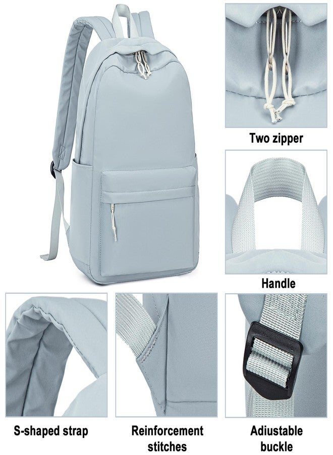 LOIDOU Backpack for Teen Girls Middle-School Primary Elementary Bookbags 17inch Kids Backpack Women laptop Backpack Lightweight Casual Daypack, Dark Grey, Rucksack Backpacks - Image 4