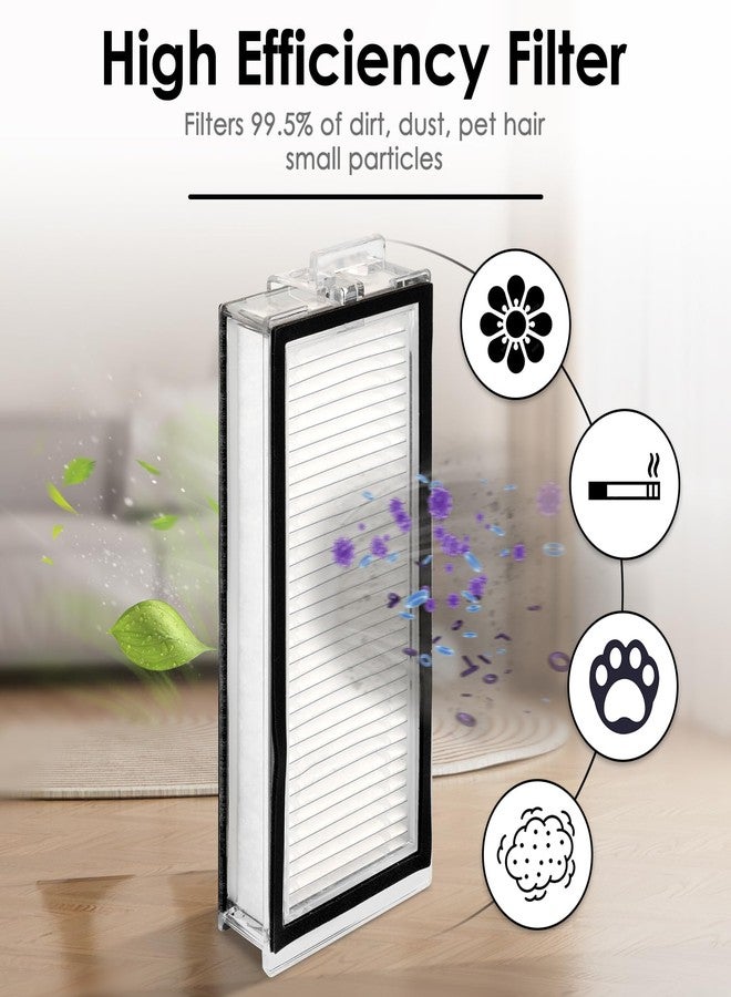 CHAIN PEAK (6 Pack) Q5 Max+ HEPA Filters Compatible With Roborock Q5 Max+, Q5 Pro, Q5 Pro+, Q8 Max, Q8 Max+, Q7, Q7+, Q7 Max, Q7 Max+, Q5 Duoroller+ Robot Vacuum, Replacement Parts Filters Upright Filters - Image 2