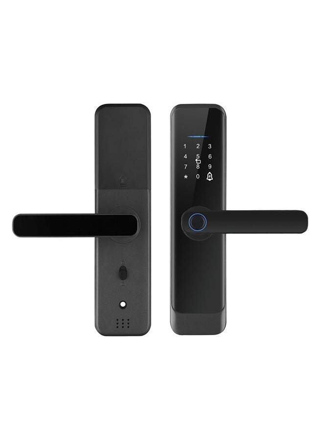milano Milano Bailey Smart Lock – Advanced Keyless Electronic Door Lock, Fingerprint + Code + Card + key , Secure Home Access, Easy Installation, Touchscreen, Remote Control Compatible Left-Black  - Image 2