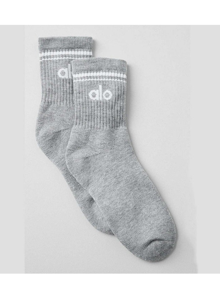 Alo Yoga Meia Alo Yoga Unisex Vintage Middle Socks