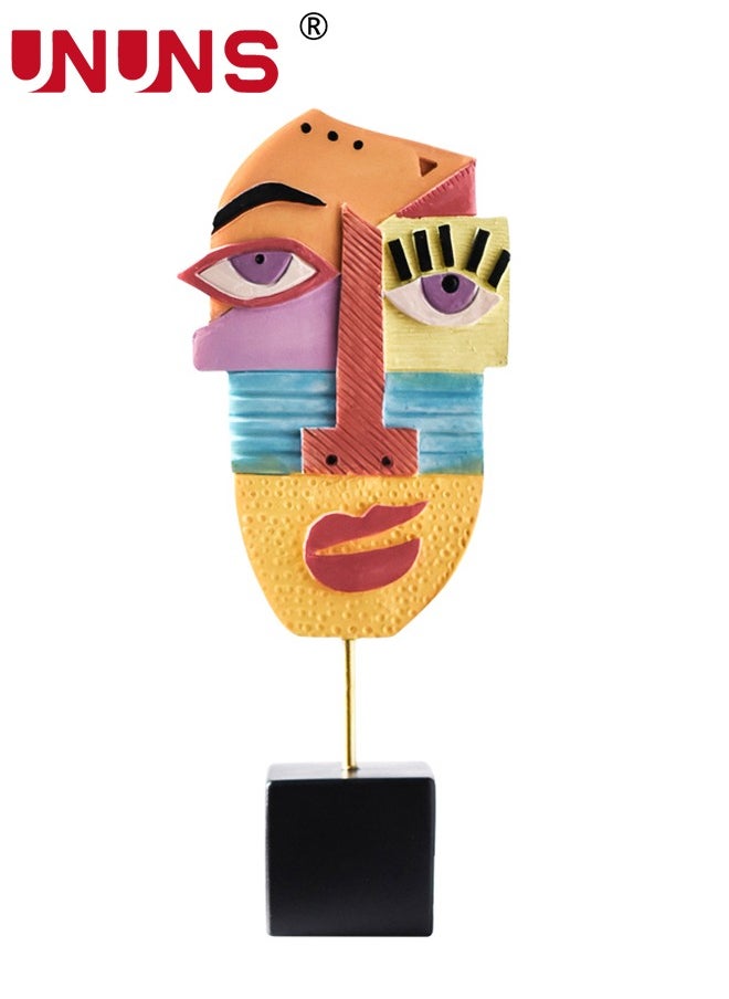 UNUNS Abstract Sculpture For Decor,Handcrafted Statues Resin Abstract Sculpture For Home,African Art Tribal Figurines Decorations For Bookshelf,TV Stand,Living Room  - Image 2