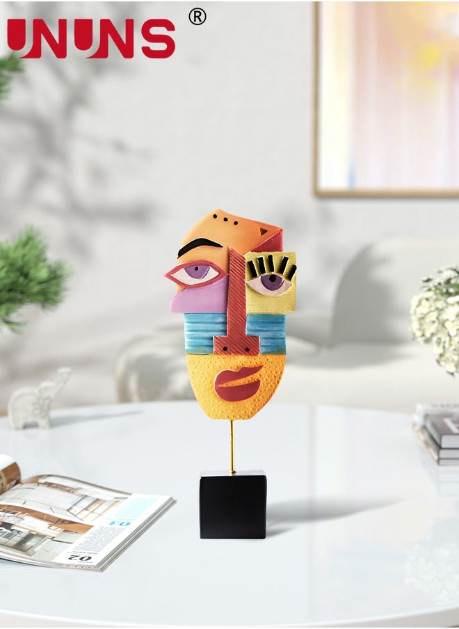 UNUNS Abstract Sculpture For Decor,Handcrafted Statues Resin Abstract Sculpture For Home,African Art Tribal Figurines Decorations For Bookshelf,TV Stand,Living Room  - Image 3
