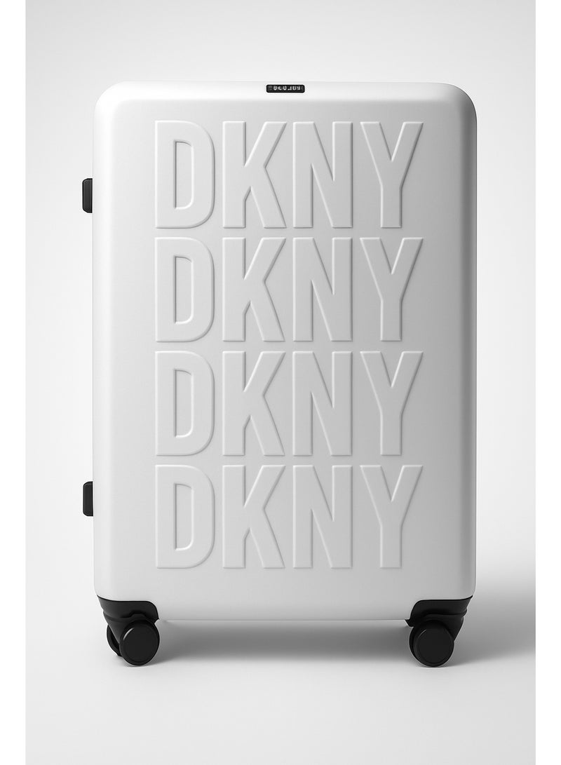 DKNY ECHO Hardside Luggage on Wheels for Unisex | Ultra Lightweight ABS on with Spinner Wheels 4 Color White - Image 1