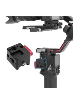 Mounting Plate CNC Extension Mount Holder 1/4" Screw Hole 3/8" Thread Cold Shoe Positioning Block for Dji Ronin RS3/RS3 PRO/RS2/RSC2 Handheld Stabilizer