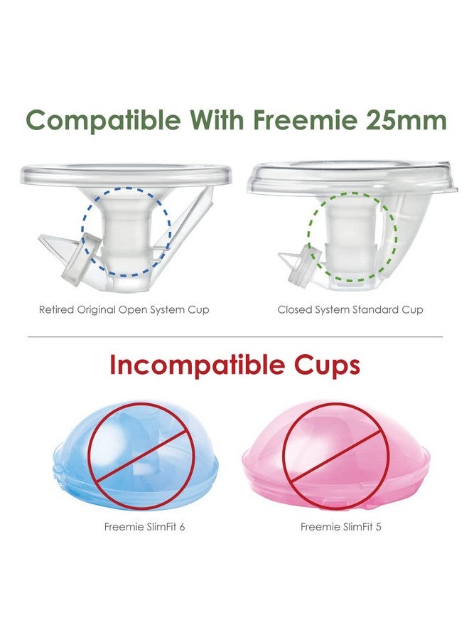 Maymom 13mm Maymom Flange Inserts (Long) Compatible with Freemie 25mm Flanges; Compatible with 24mm Medela PersonalFit Flange, Spectra 24mm Flange, Willow Willow Go 24 mm Cup, 2pc/pk - Image 3