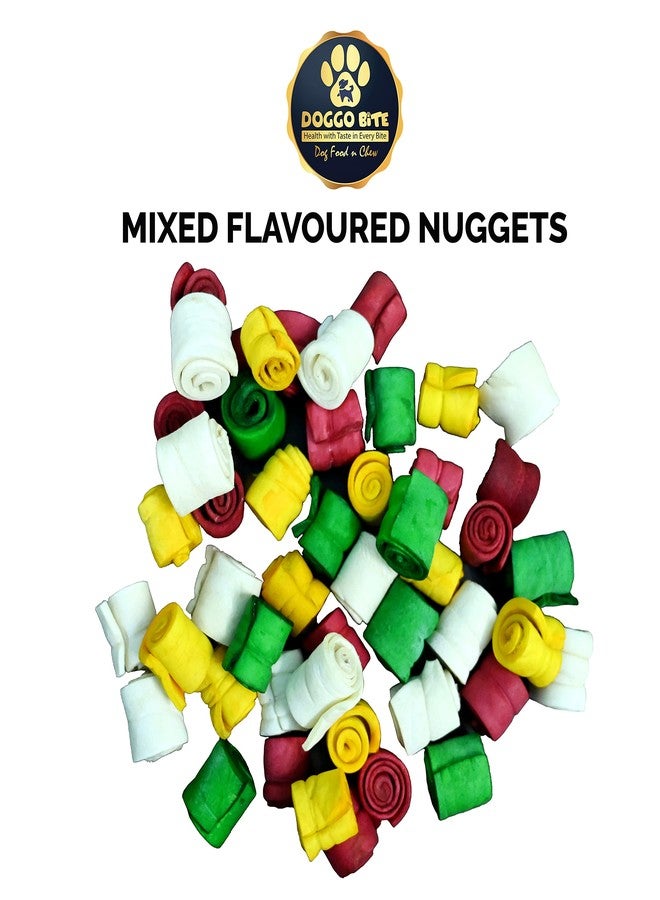 DOGGO BITE Rawhide Mix Chewable Nuggets-Dog Treats, 900 Gram,All Life Stages - Image 3