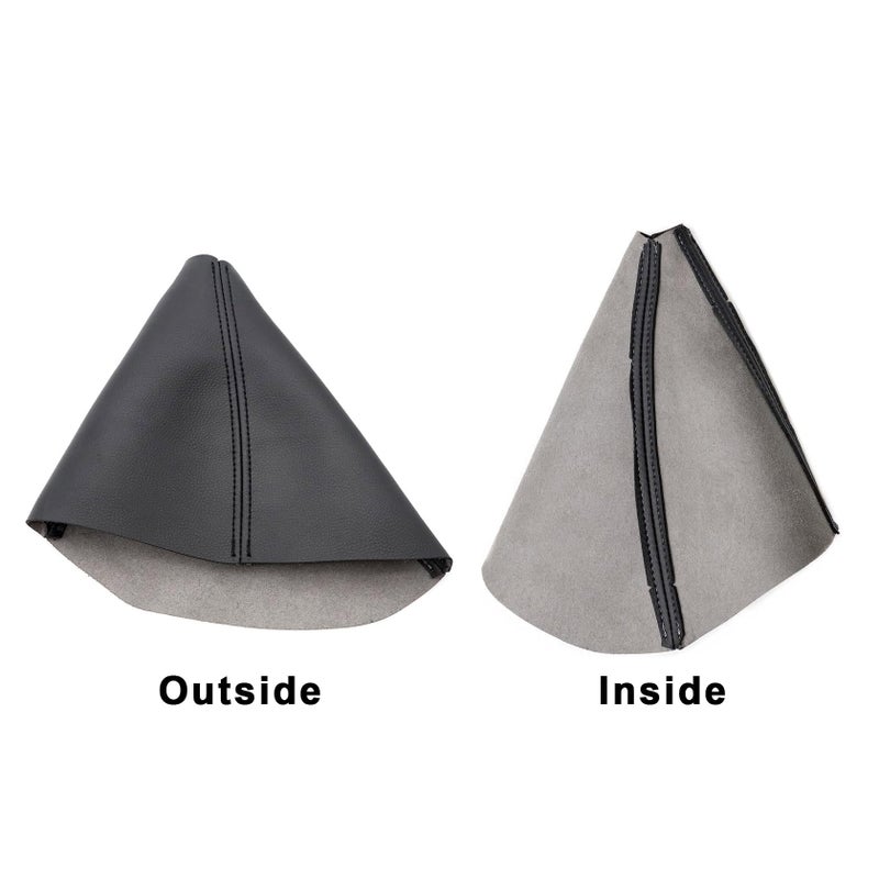 FZJDSD Leather Shifter Boot Shift Cover Black Compatible with Hummer H3 Automatic 2005 2006 2007 2008 2009 2010 2011 - Image 2
