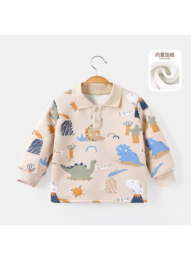 Boys' Winter Handsome Preppy Style Top Toddler Casual Base Layer - Image 3