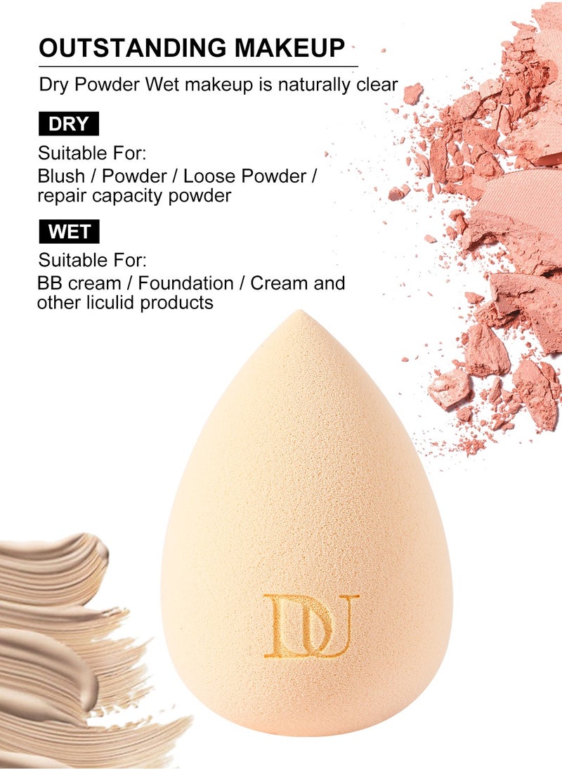 DUcare Makeup Blender Sponge for blending liquid Foundations, Powders and Creams. Flawless, Professional Streak Free Application Blend, Vegan, Cruelty Free  - Image 3