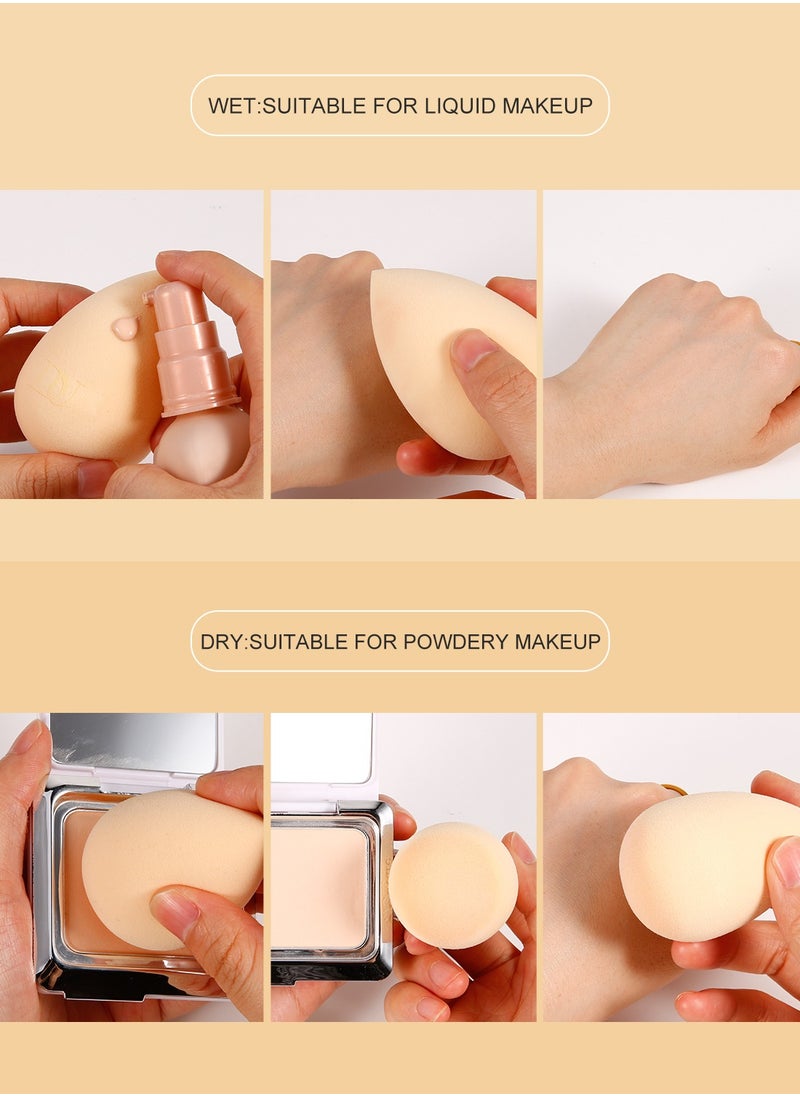 DUcare Makeup Blender Sponge for blending liquid Foundations, Powders and Creams. Flawless, Professional Streak Free Application Blend, Vegan, Cruelty Free  - Image 4