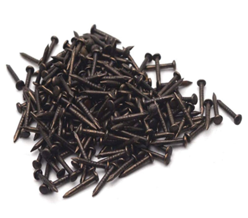 XMHF 12PCS Box Corner Protector Triangle Metal Case Wooden Box Edge Safety Guard for Furniture Decor 1-1/4" x 1-1/4" Black - Image 3