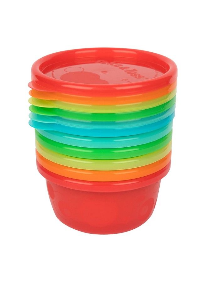 the FIRST years Take & Toss 8 Oz Bowls With Lids 6 Pack - Image 4