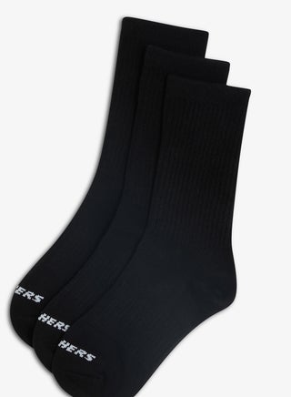 3 Pack Non-Terry Crew Socks - view 3