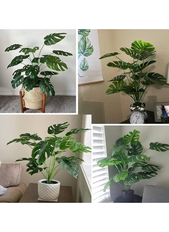 TYCOM Artificial Tree Fake Plants Fake Trees Faux Plants Indoor Realistic Plants for Office Home Room Store Decor Height 60 CM Monstera.  - Image 4
