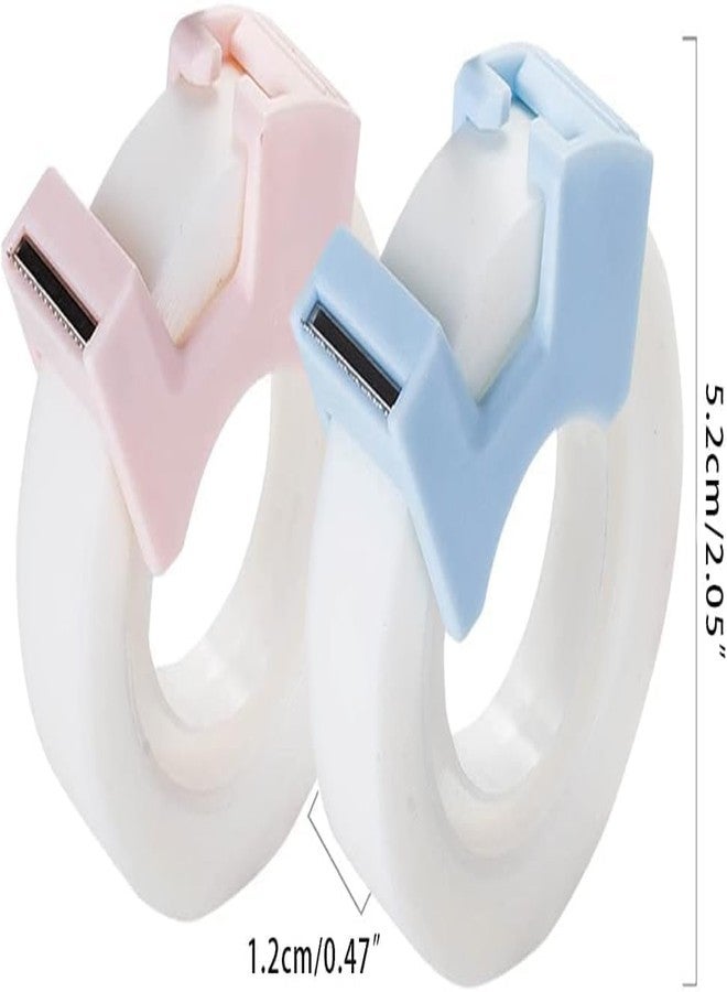 WaigN 2Pcs Multifunctional Invisable Tape Set with Refillable Tape Dispenser Writable Tape Office School Stationery Supplies Tape Dispenser Refill Rolls Holder Core Desktop, Office Tape Dispensers - Image 2