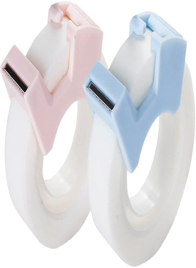 WaigN 2Pcs Multifunctional Invisable Tape Set with Refillable Tape Dispenser Writable Tape Office School Stationery Supplies Tape Dispenser Refill Rolls Holder Core Desktop, Office Tape Dispensers - Image 1