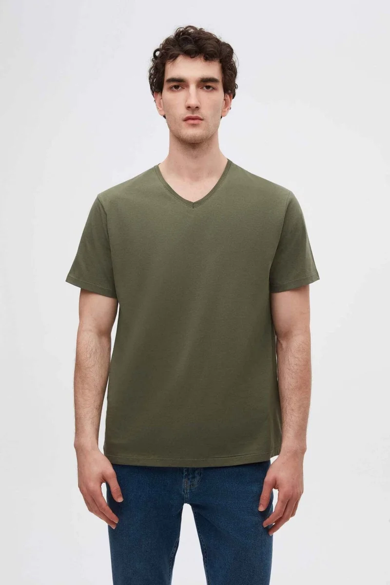D'S DAMAT D'S Groom Khaki 100% Cotton T-Shirt