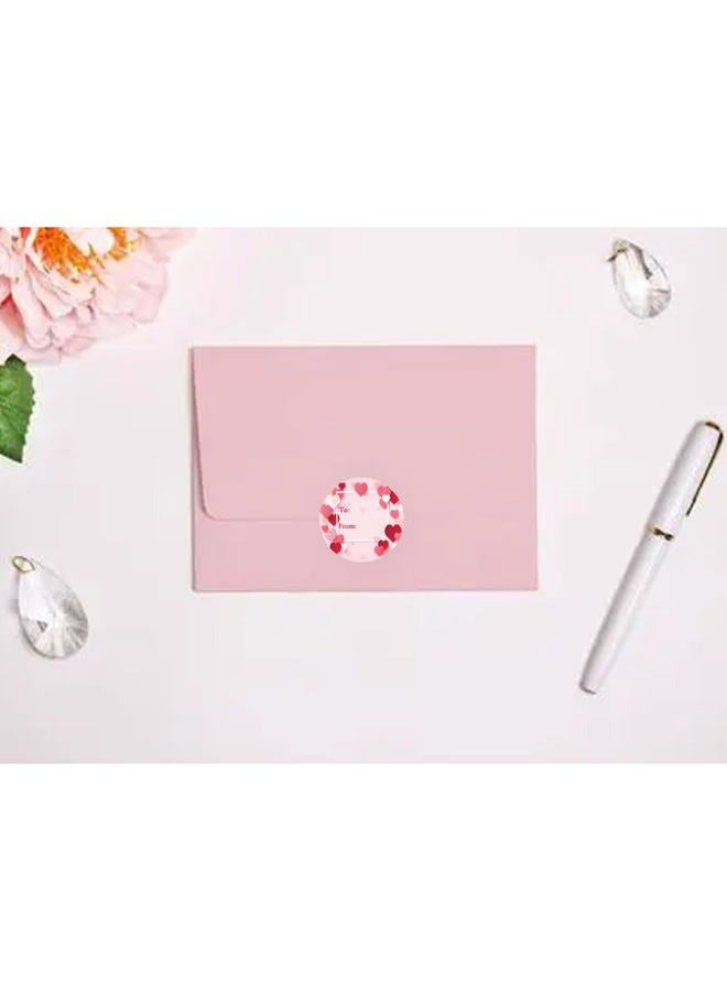 Hodmopli Valentine's Day Tag Stickers 1.5 Inch Heart to & from Valentine's Day Gift Tags Stickers Name Stickers for Envelopes Seal Boxes Cards Wedding Gift Wrapping Bags Valentines Party Favor Decorations(Pack - Image 3