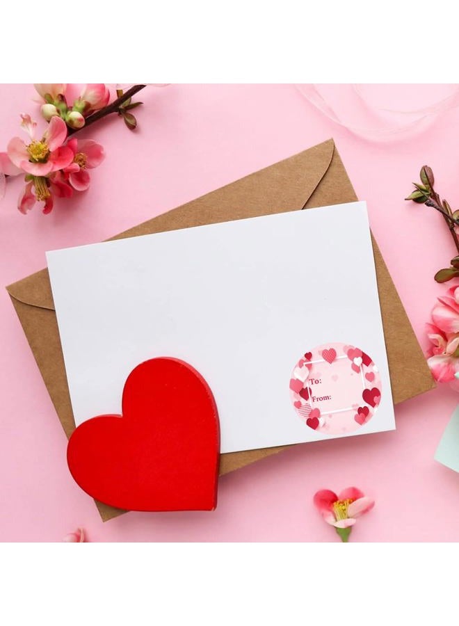 Hodmopli Valentine's Day Tag Stickers 1.5 Inch Heart to & from Valentine's Day Gift Tags Stickers Name Stickers for Envelopes Seal Boxes Cards Wedding Gift Wrapping Bags Valentines Party Favor Decorations(Pack - Image 4