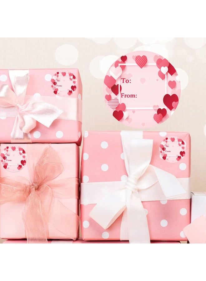 Hodmopli Valentine's Day Tag Stickers 1.5 Inch Heart to & from Valentine's Day Gift Tags Stickers Name Stickers for Envelopes Seal Boxes Cards Wedding Gift Wrapping Bags Valentines Party Favor Decorations(Pack - Image 5