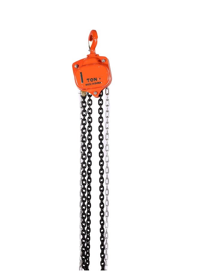 Hand Chain Block Hoist-1Ton 3m- Portable Heavy-Duty Corrosion Resistant Manual Chain Pulley Block -for Lifting, Rigging, and Material Handling -in Construction Warehouses Workshops and Garages