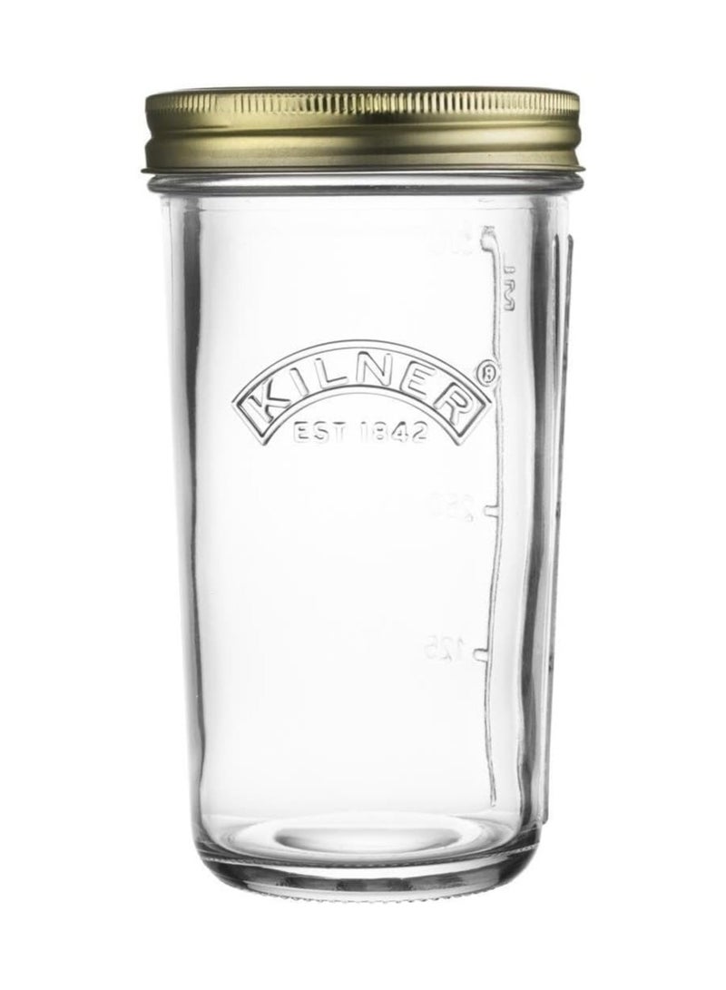 Kilner برطمان حفظ واسع الفم 0.5 لتر، شفاف - Image 1