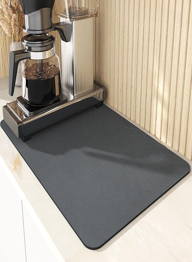 Chavda Grey Dish Drying mat for Kitchen Water Absorbent mat Drying mat for Kitchen Utensils Large Dry mat for Kitchen Utensils Drying mat Water Absorbent mats for Kitchen Items 60x40cm Grey(1 pcs) - Image 1