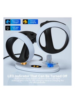 واي آند دي Fit for Charging Station PS VR2 Sense Controller, Dual PSVR2 Controller with Led Indicator, PSVR 2 Charger Dock Magnetic Type-C Connectors, Accessories  - Image 2