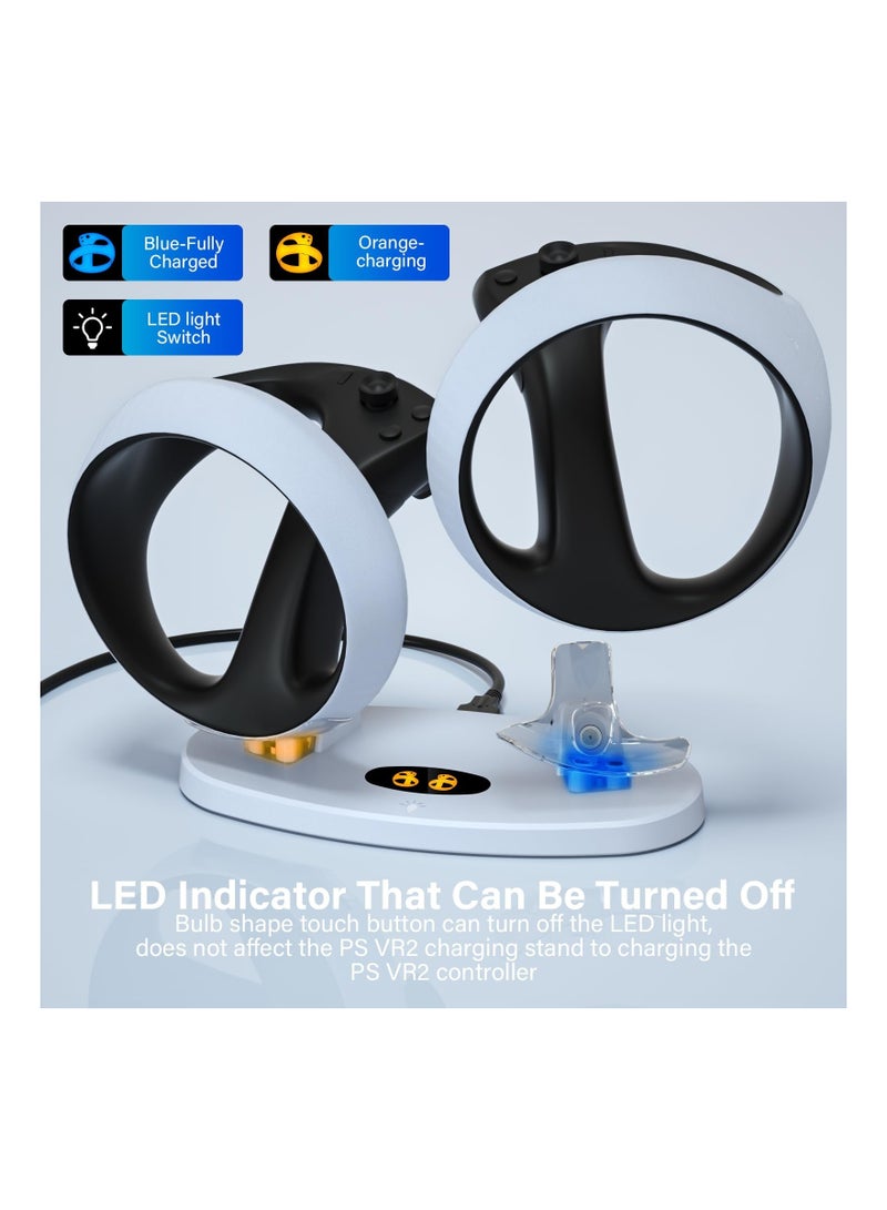 Y&D Fit for Charging Station PS VR2 Sense Controller Dual PSVR2 Controller with Led Indicator PSVR 2 Charger Dock Magnetic Type-C Connectors Accessories - Image 2