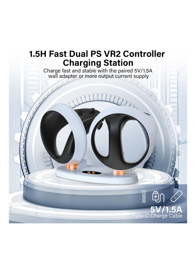 Y&D Fit for Charging Station PS VR2 Sense Controller Dual PSVR2 Controller with Led Indicator PSVR 2 Charger Dock Magnetic Type-C Connectors Accessories - Image 3