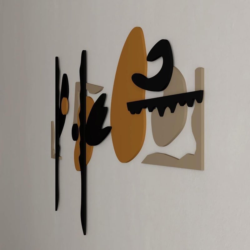 Marktna Abstract art wooden decorative sculpture - Image 3