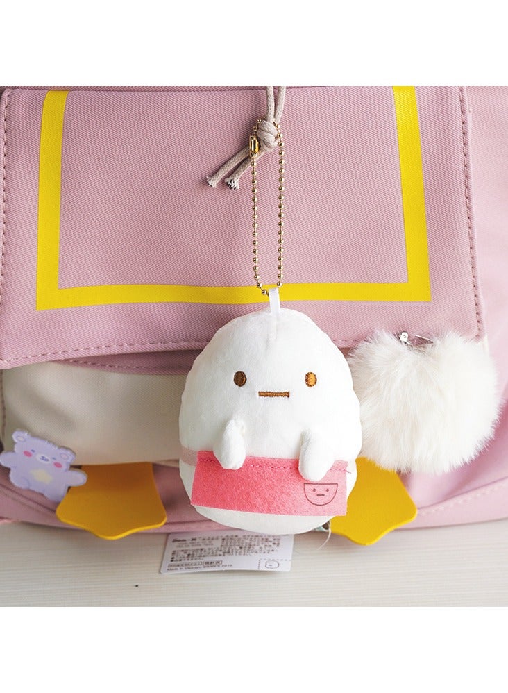 general Cute Corner Creatures Fried Shrimp Plush Keychain Doll, Cartoon Toy, and Bag Pendant