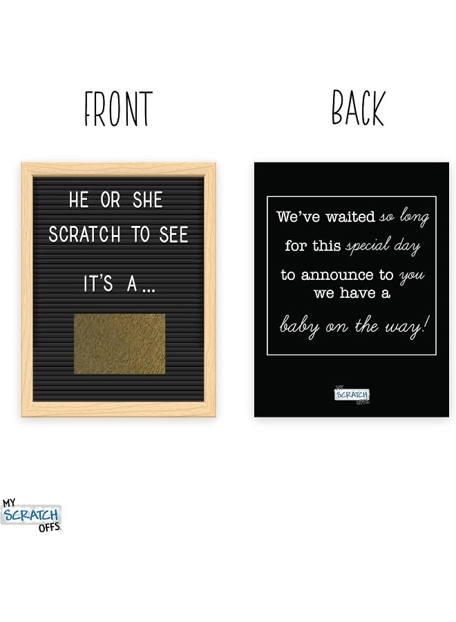 My Scratch Offs Its a Boy Letter Board Gender Reveal Scratch Off Scratcher Lottery Tickets Cards Family Friends 25 pack - Image 5