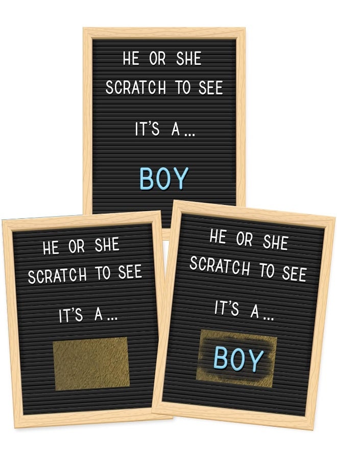 My Scratch Offs Its a Boy Letter Board Gender Reveal Scratch Off Scratcher Lottery Tickets Cards Family Friends 25 pack - Image 1