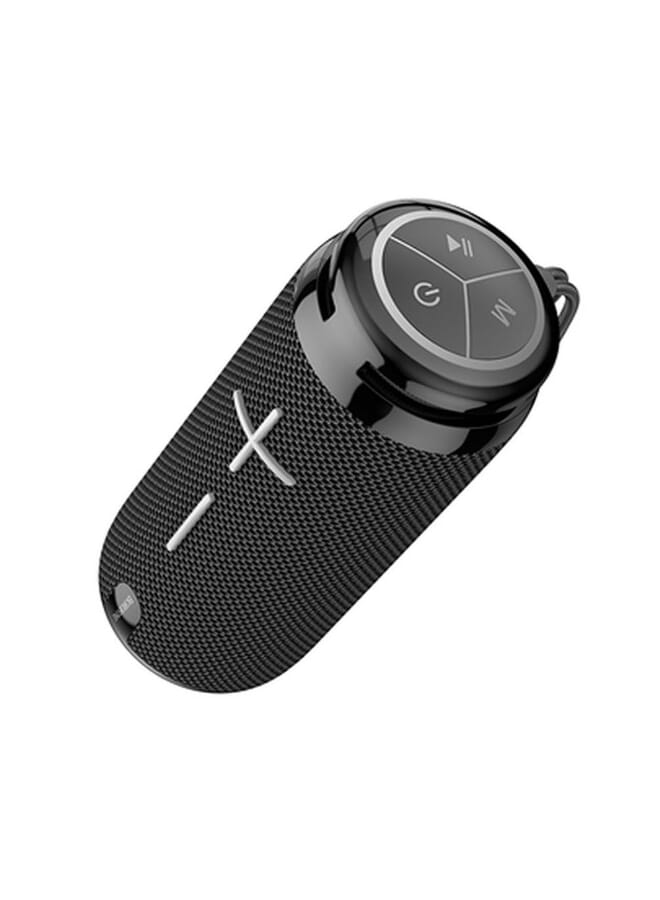 بوروفون BR24 مكبر صوت بلوتوث لاسلكي أسود 1200 مللي أمبير في الساعة TWS/USB/TF بطاقة/AUX - Image 2