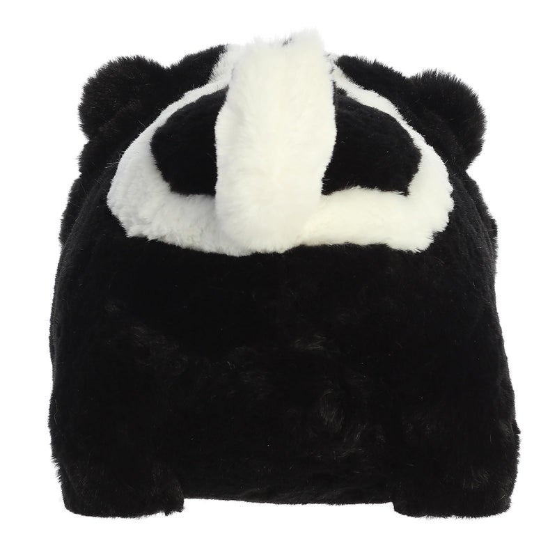 Aurora Adorable Spudsters Scooter Skunk Stuffed Animal - Round Shape Makes for Comforting Cuddles for Kids All Ages and Animal Loving Adults - Black 10 Inches - Image 4
