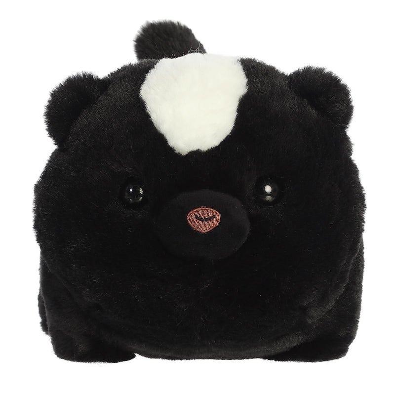 Aurora Adorable Spudsters Scooter Skunk Stuffed Animal - Round Shape Makes for Comforting Cuddles for Kids All Ages and Animal Loving Adults - Black 10 Inches - Image 2